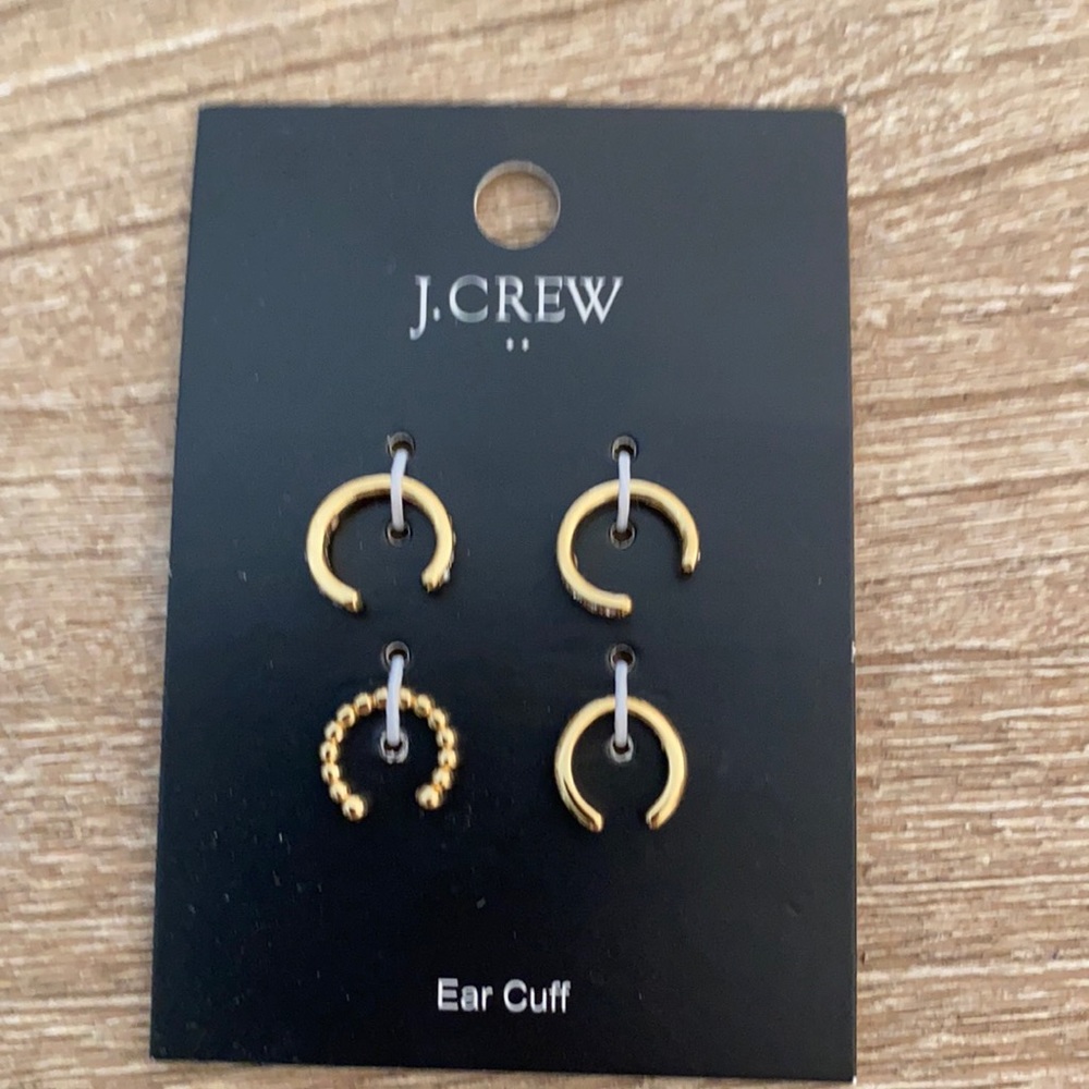 Jcrew gold ear cuffs